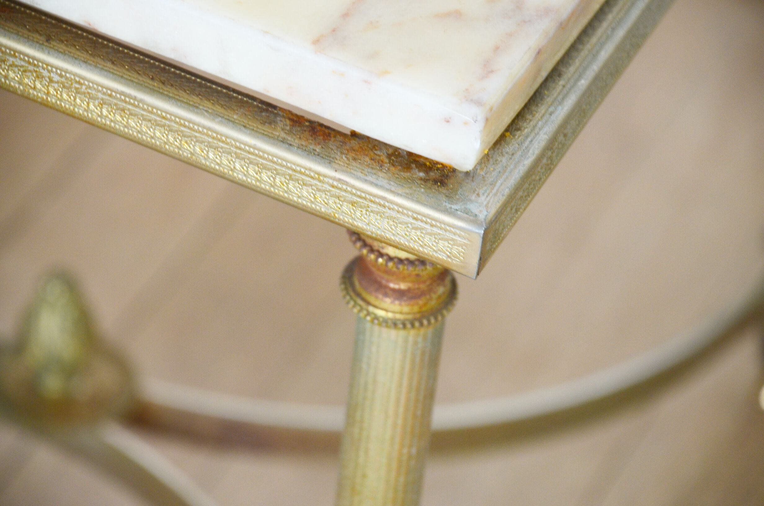 Table basse marbre années 60