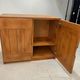 Two-door buffet in solid pine from the Regain house.