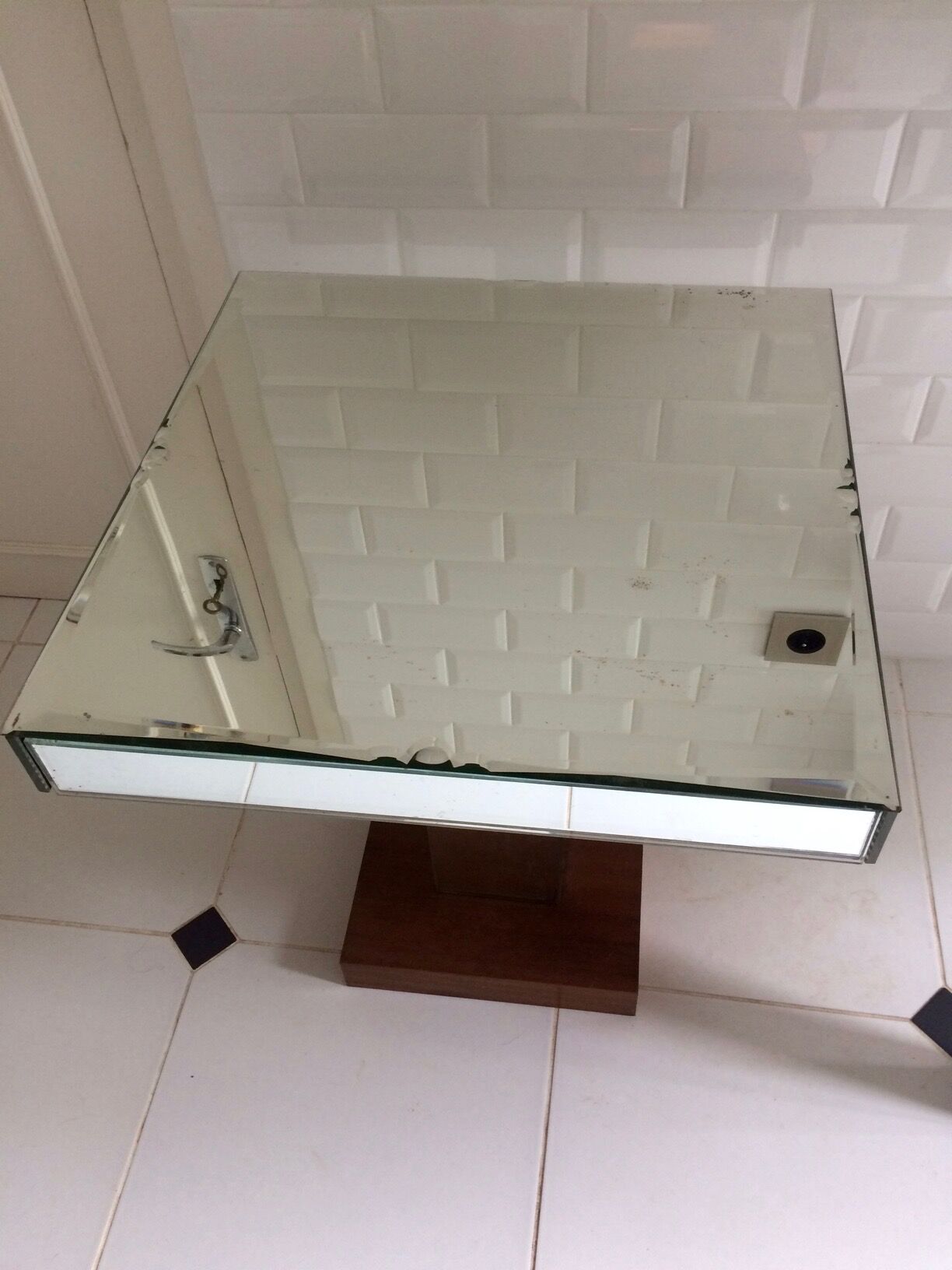 Extra table art deco mirror