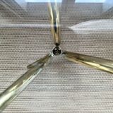 Vintage gilded metal side table