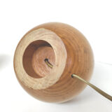 Pair of foot of lamps in wood