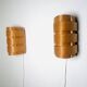 Model V155 Curved Pine Veneer Wall Lamps By Hans-Agne Jakobsson For Markaryd, Sweden 1960S