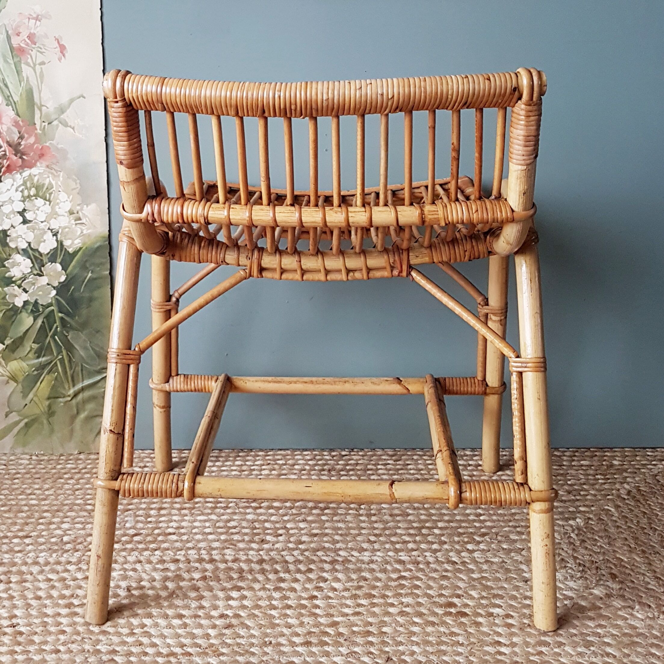 Rattan armchair 60s