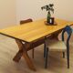 Solid oak dining table by Henning Kjærnulf, Denmark, 1960s