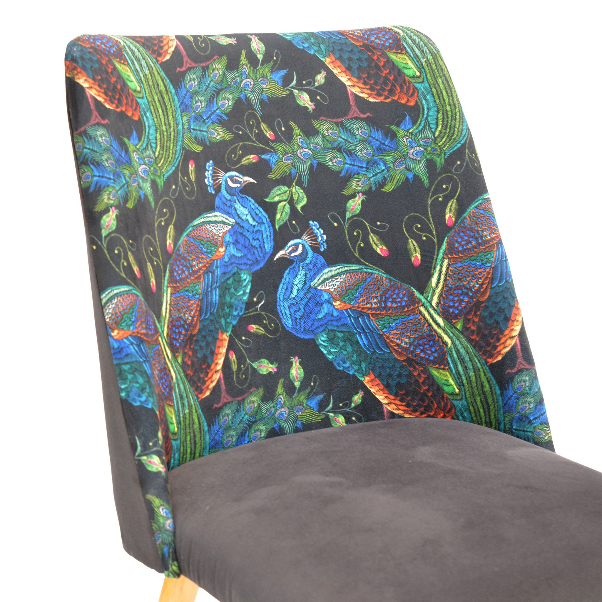 1960s modern upholstered chair, "patyczak", Słupskie Fabryki Mebli, Poland