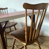 Table bistrot Formica et chaises Baumann
