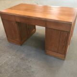 Solid oak administration cabinet desk 1950