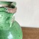 Vase pitcher Sicily Italy in glazed earthenware folk art 1950
