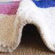 Handmade Beni Ourain Berber rug with colourful patterns 1.4/2.6 m