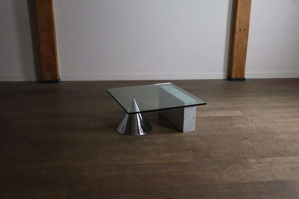 Lella and Massimo Vignelli Kono coffee table for Casigliani, Italy, circa 1984