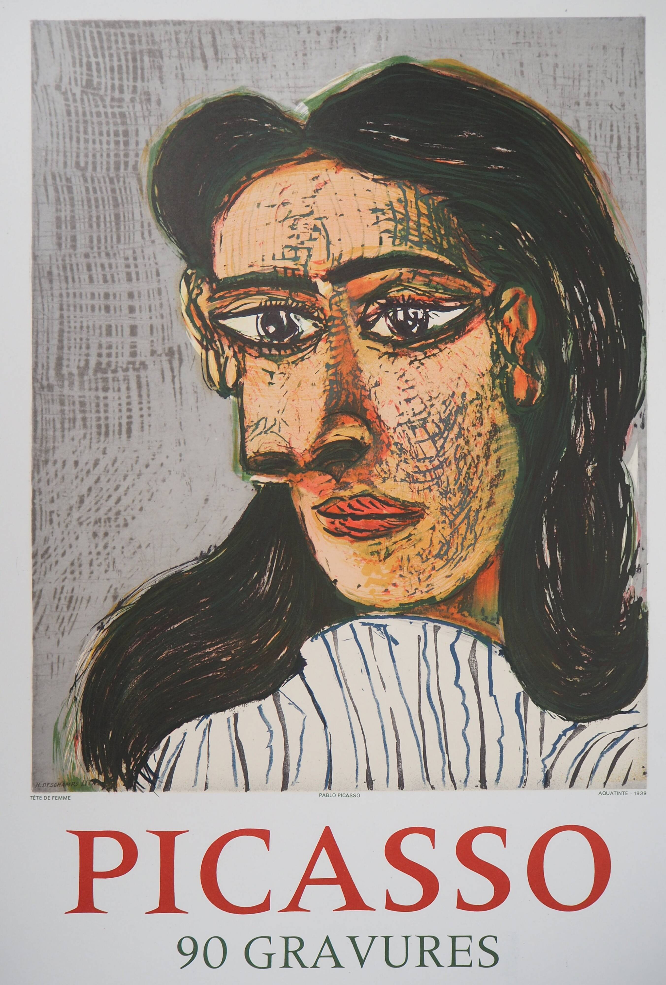 Pablo PICASSO: Portrait of a woman - Signed Lithograph, 1977