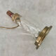 Lamp base glass and brass, 1950s
