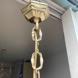 Chandelier " Art Nouveau " Bronze Solid gilded
