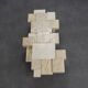 Rare architectural travertine coffee table, Belgium, 1970s