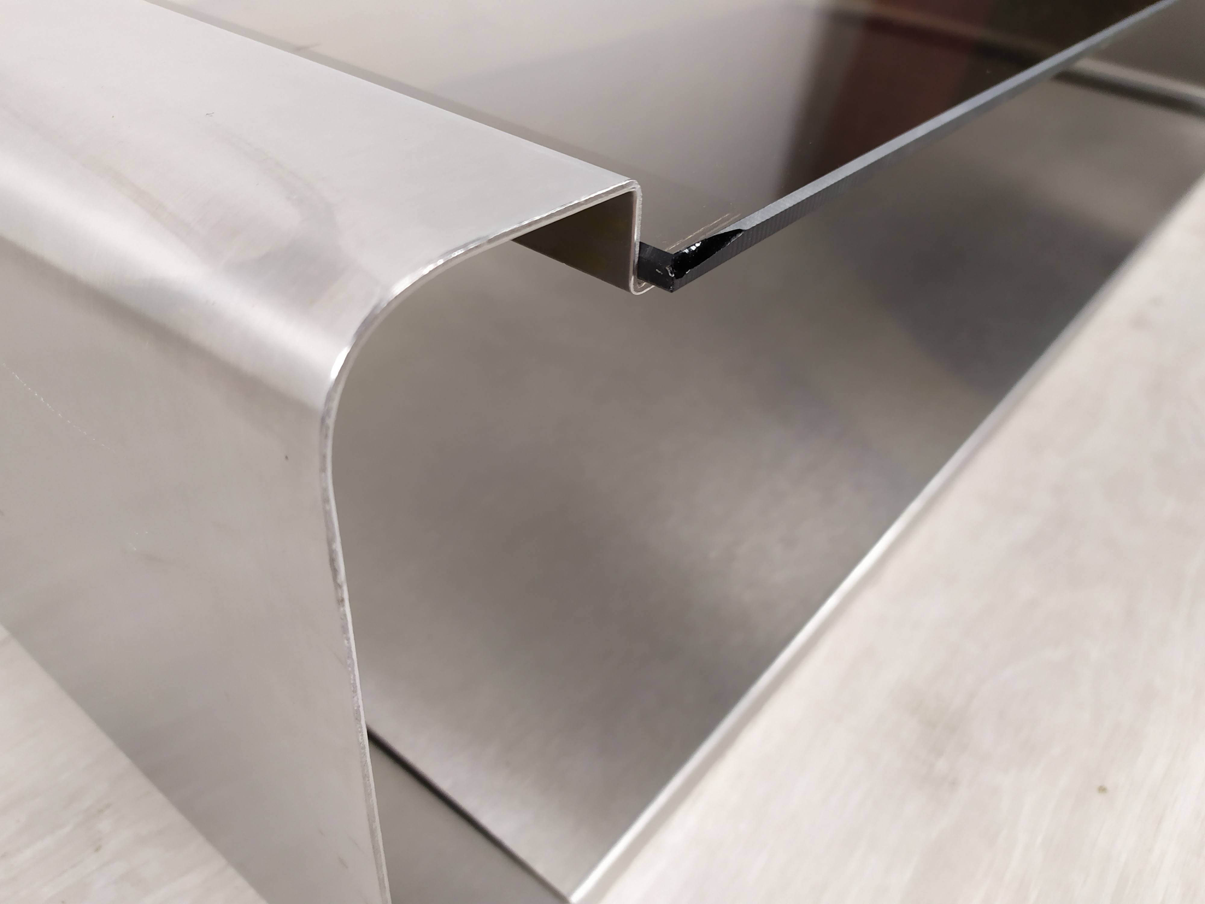 Stainless steel coffee table design Roche Bobois