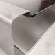 Stainless steel coffee table design Roche Bobois