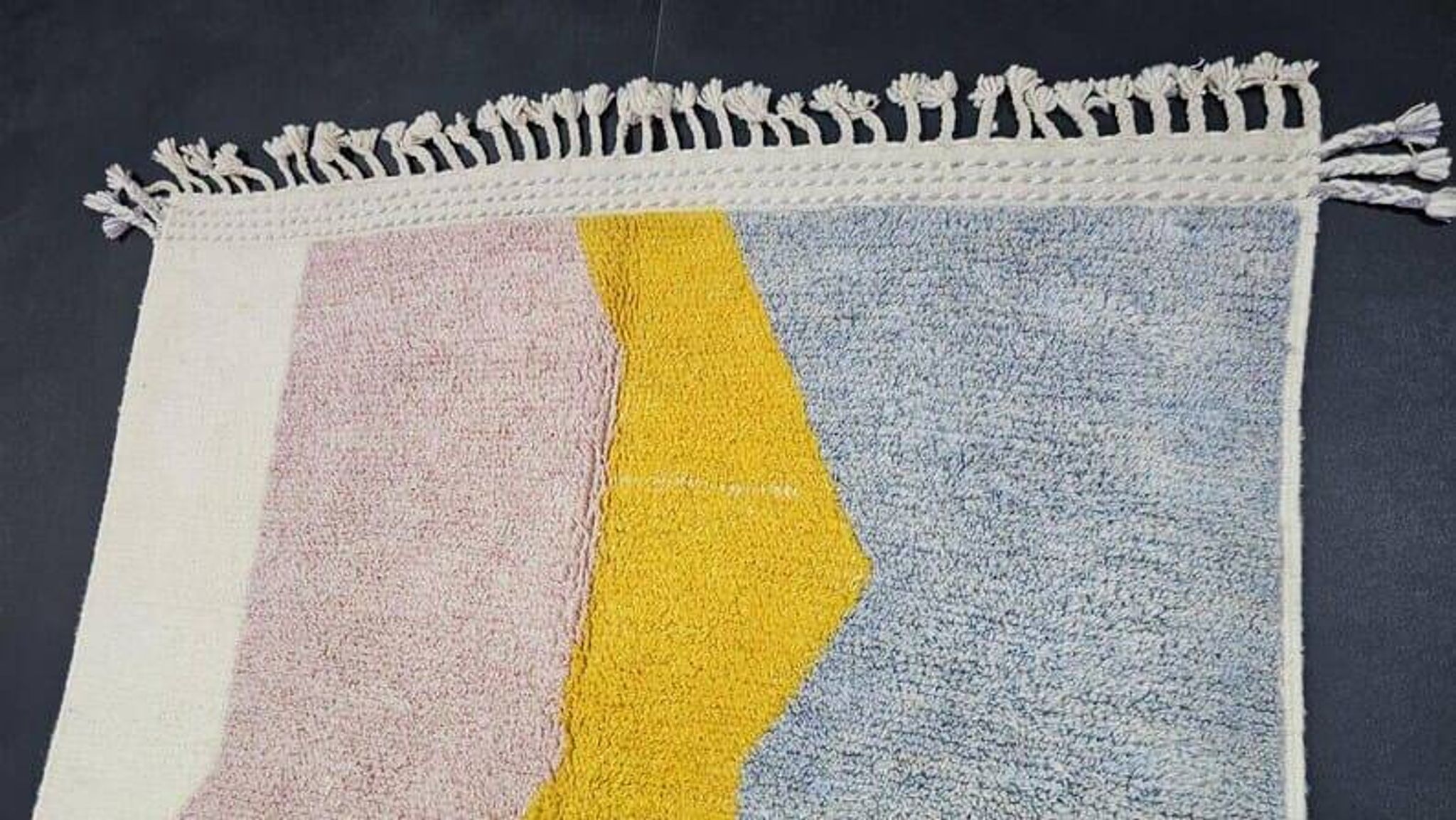 Tapis beni mrirt fait main traditionnelle taille 150 x 250 cm