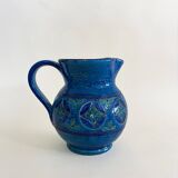 Rimini Blu Ceramic Pitcher by Aldo Londi for Bitossi