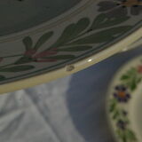 6 dessert plates in saikware from sarreguemines rusticana + plate piedouche