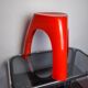 Red elephant stool by vilmer, spain, 1980