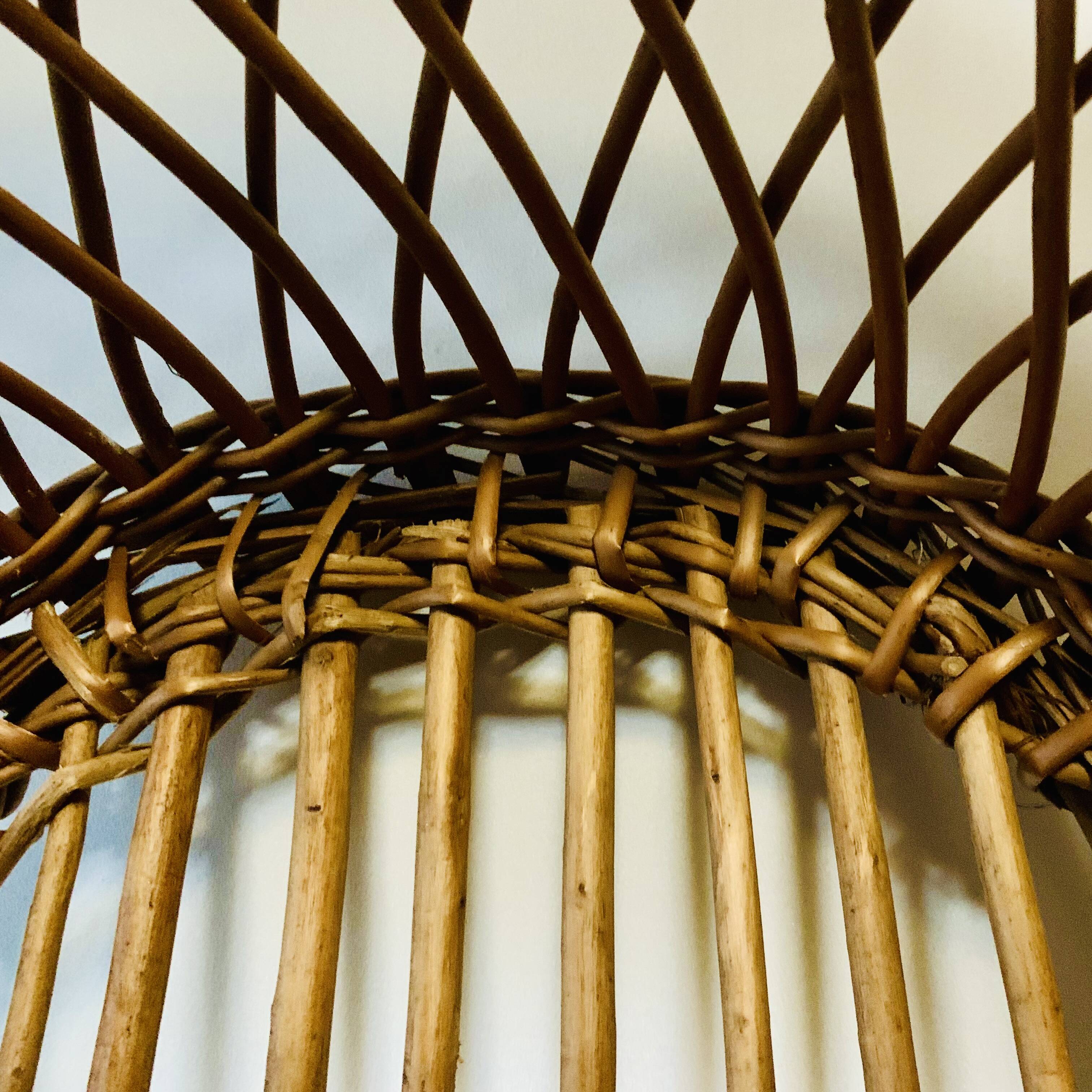 Vintage wicker bassinet