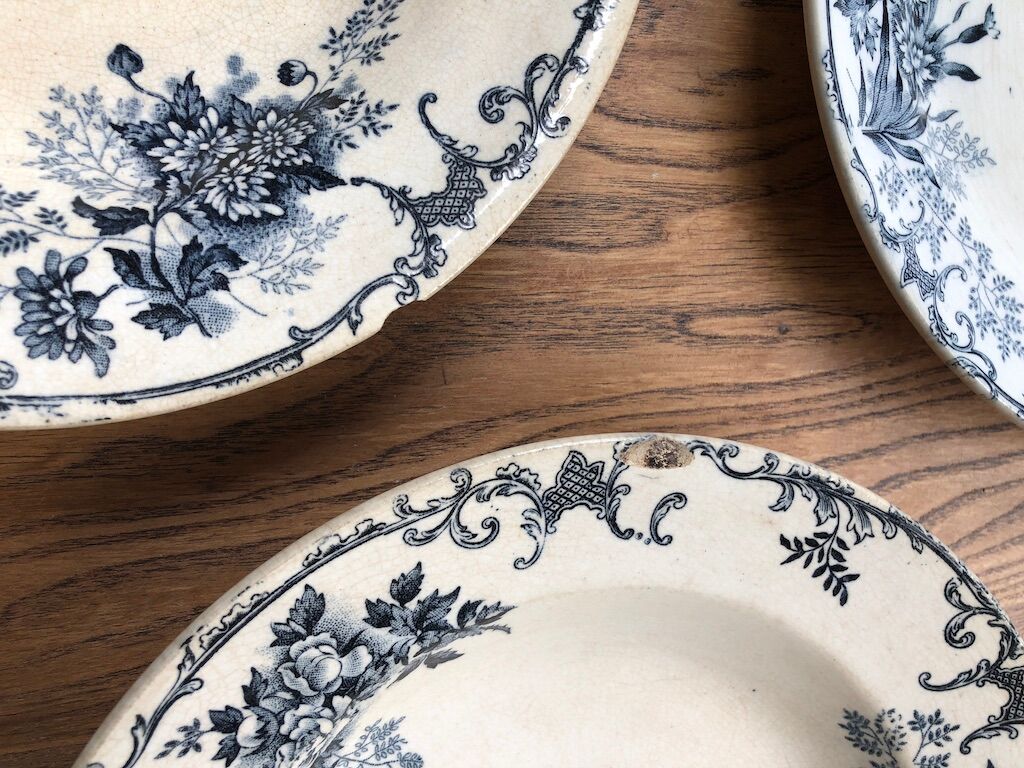 10 plates Terre de Fer Floreal Boulenger