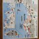 Old vintage school map 60s mdi massif central Corsica and Mediterranean region