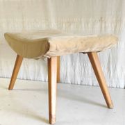 Tabouret moderniste en bois massif - années 50/60