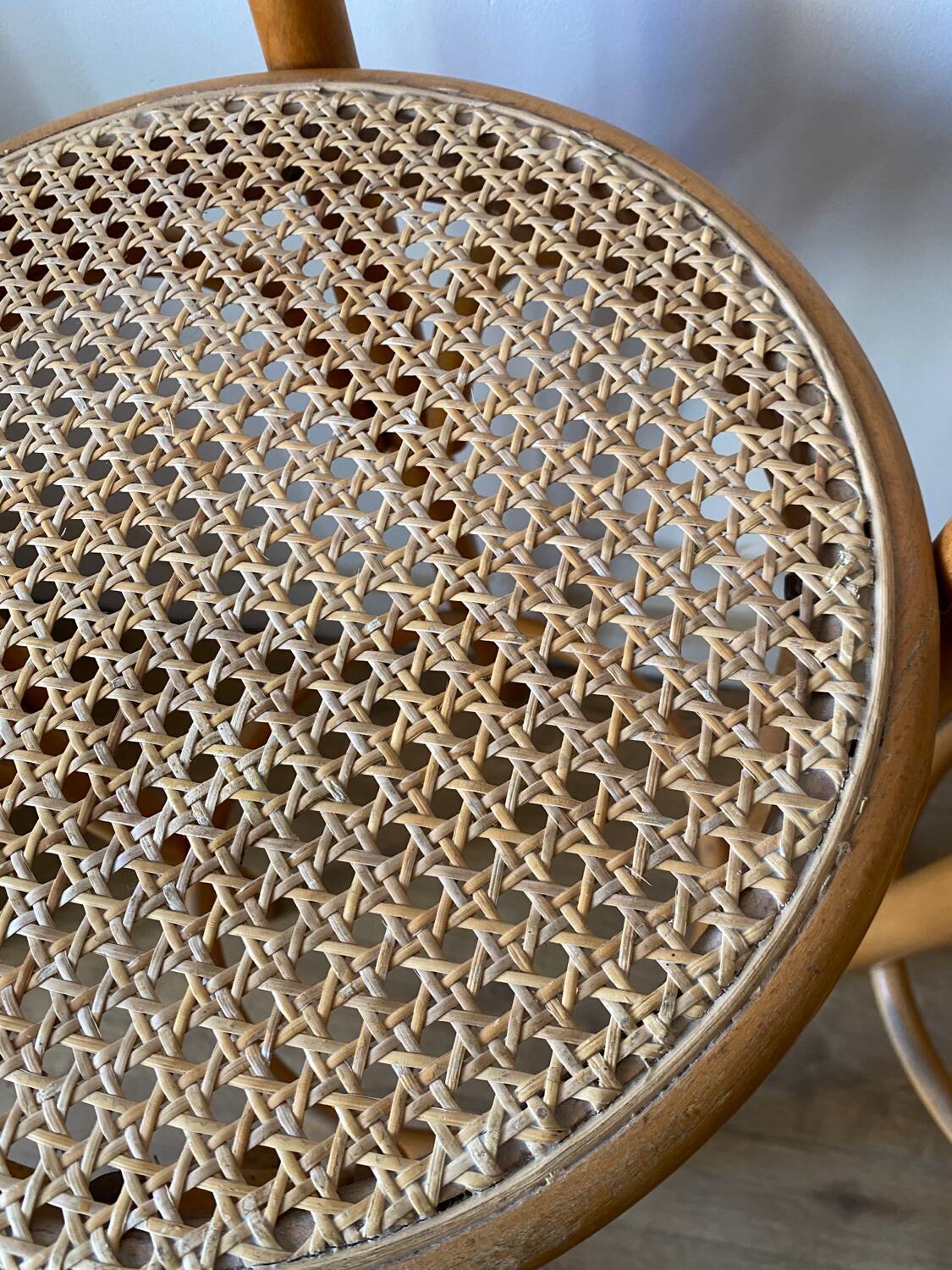 Canework and bentwood bar stools