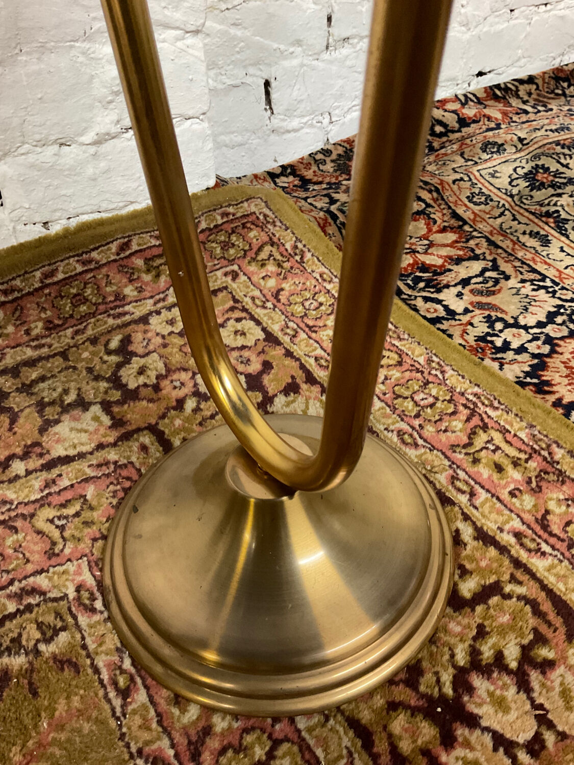 Standing ashtray with shelf from the 60s and 70s