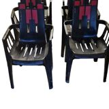 6 plastic chairs