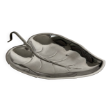 Vintage stainless steel leaf bowl