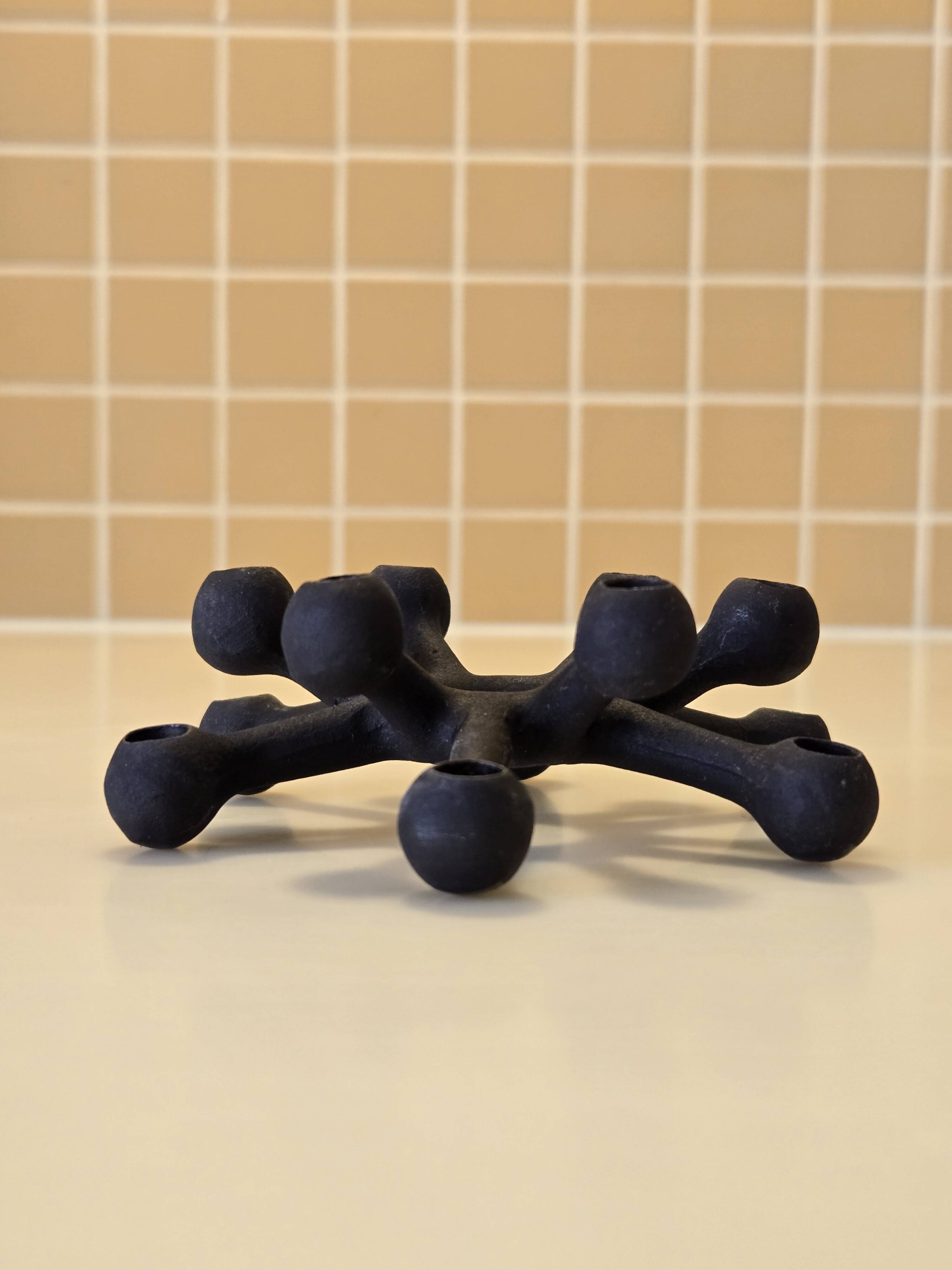 Cast iron candle holder by Jens Quistgaard for Dansk - Scandinavian design 1970s