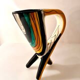 vase tripode vintage signé Vallauris