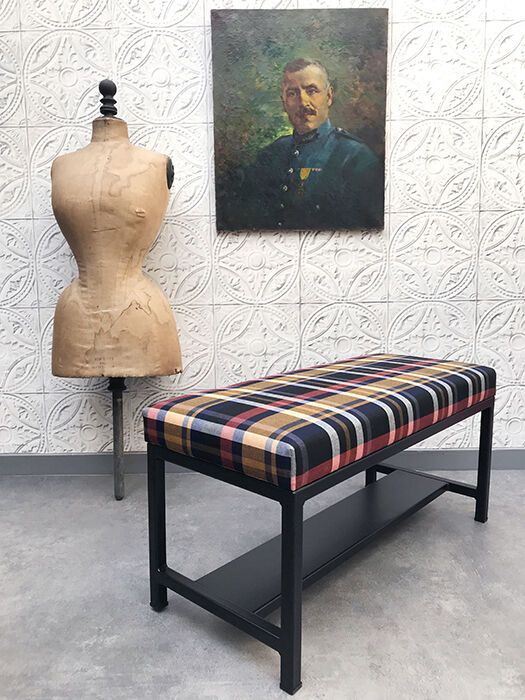 Bench in Tartan