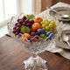 Large Bohemian crystal fruit bowl - 1950s
