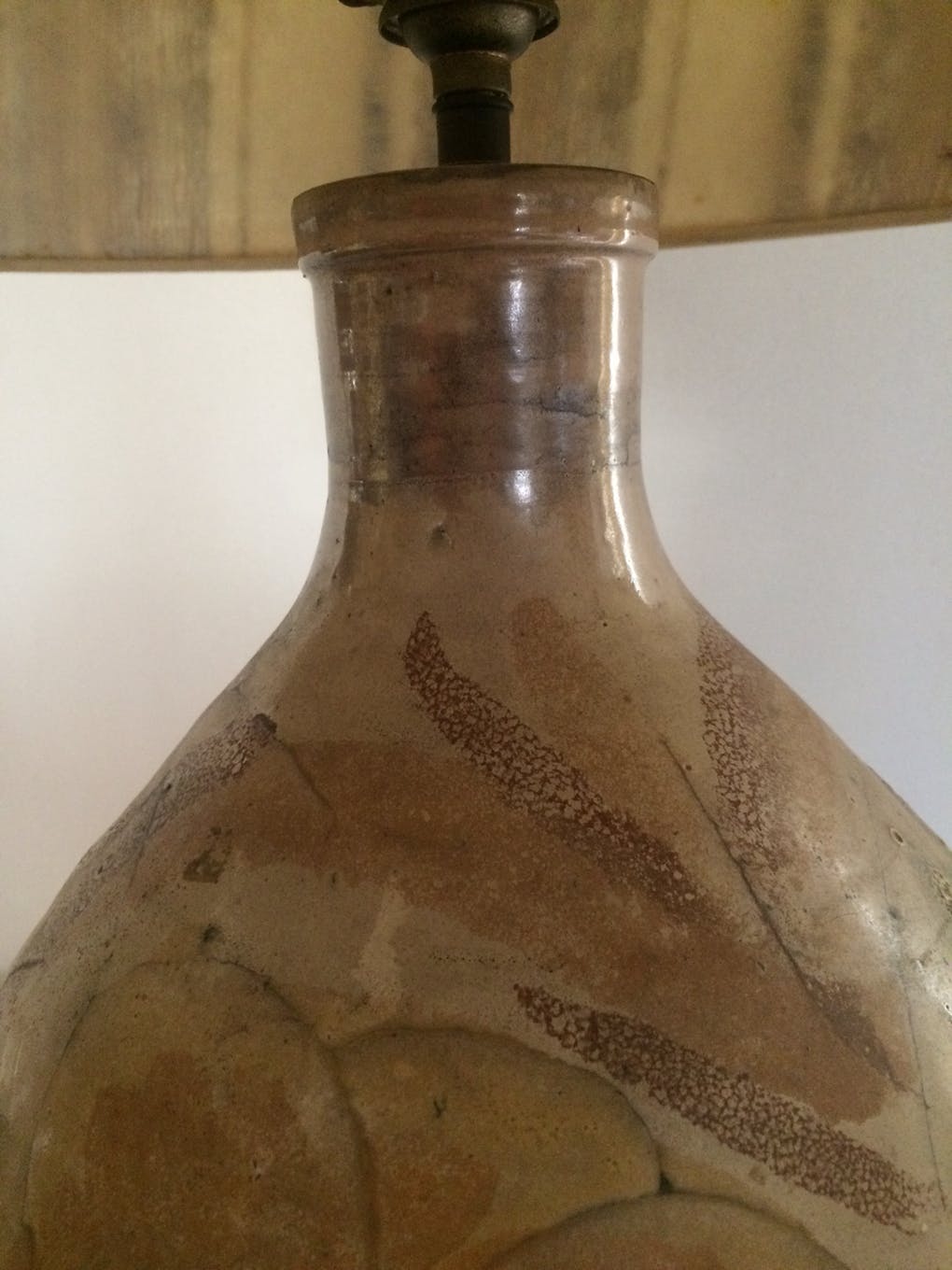 Vintage Vallauris ceramic lamp