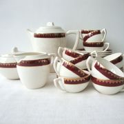 Coffee service earthenware Digoin Sarreguemines