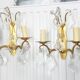 Pair of wall sconces in bronze and crystal – Empire Style – MG