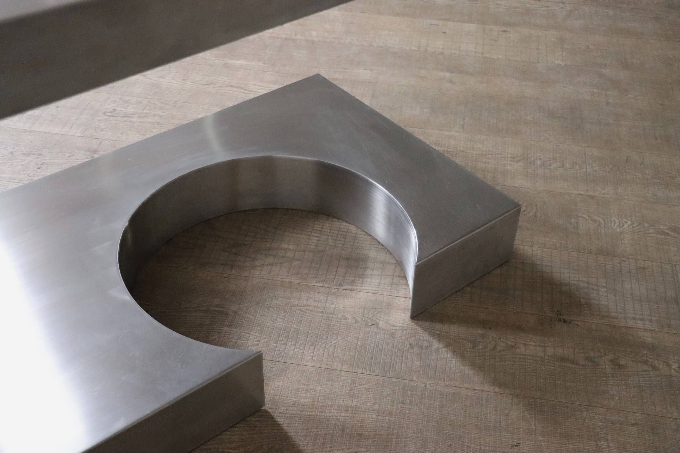 Rare Marzio Cecchi Steel Diapason Desk For Studio Most Firenze, 1970s