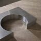 Rare Marzio Cecchi Steel Diapason Desk For Studio Most Firenze, 1970s