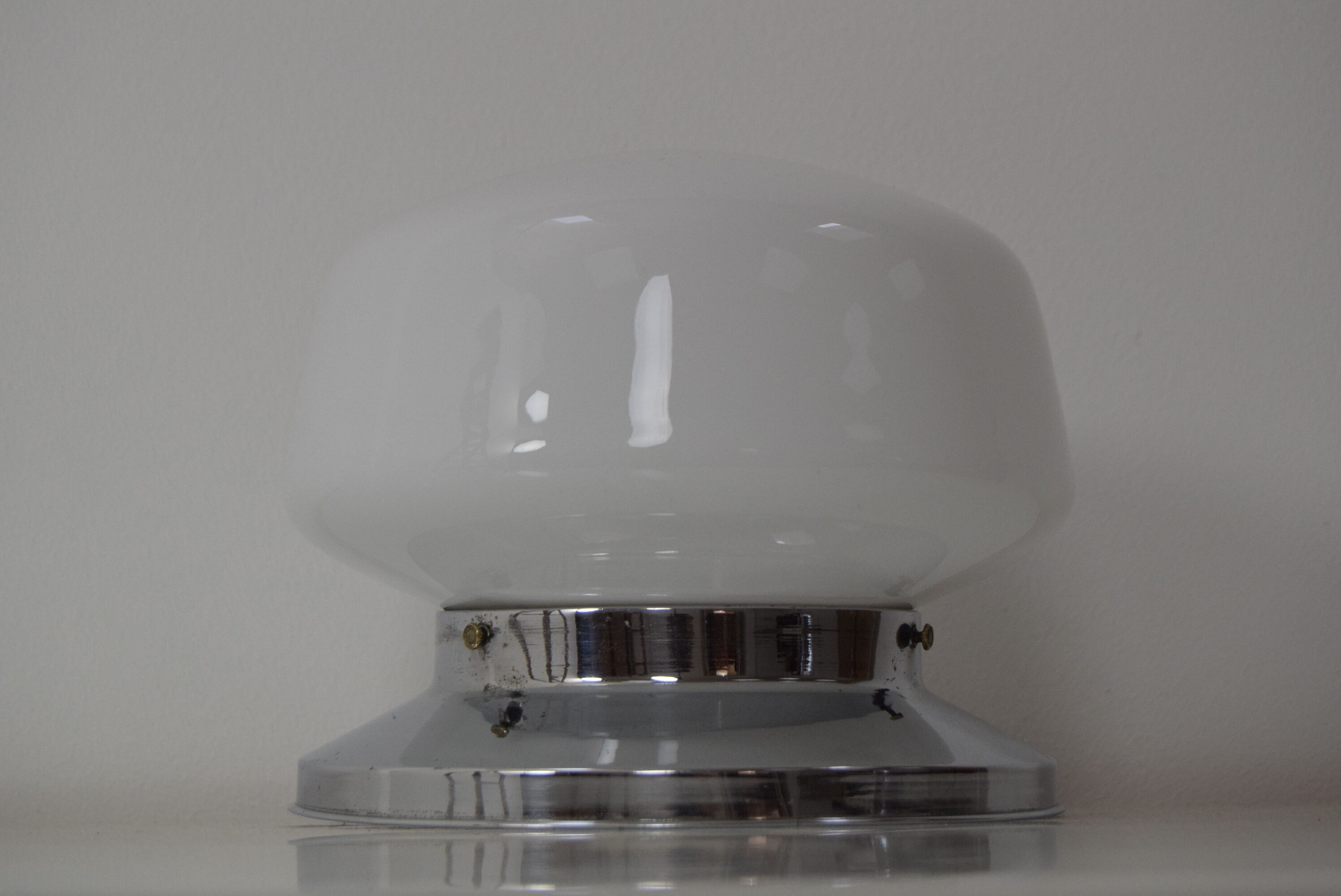 Art Deco Chrome Ceiling Light,1930's.