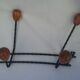 Metal and wood coat racks