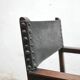 Fauteuil coffre en bois, XIX ème