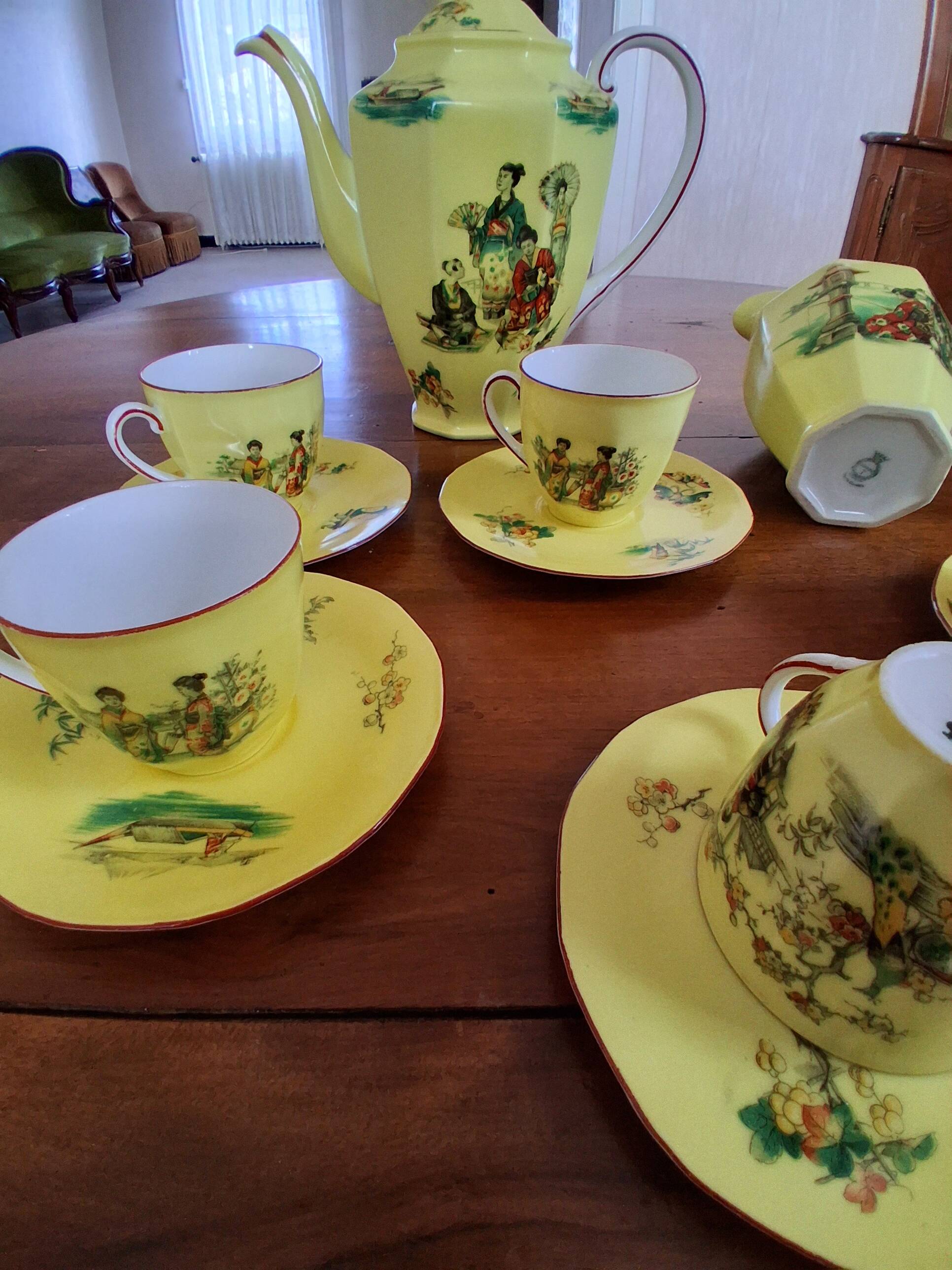 Fine china coffee service