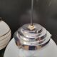 Pair of opaline pendant lights