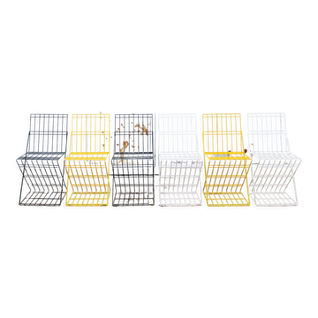 Stackable brutalist iron chairs Italy 70s