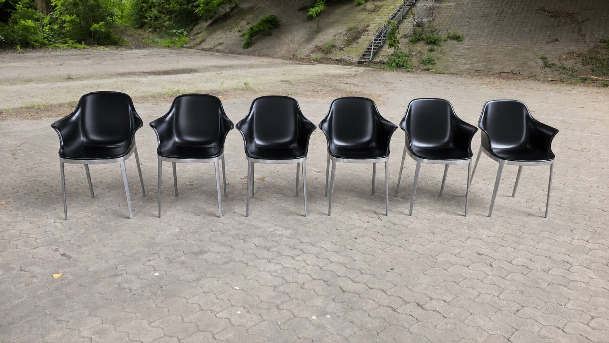 Suite de 6 fauteuils Elle, Eugeni Quitllet pour Alias, Italie-2010