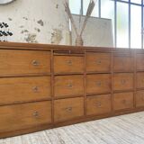 XXL golden oak craft furniture from the 50s