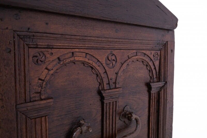 Antique chest from the mid-19th century, France.